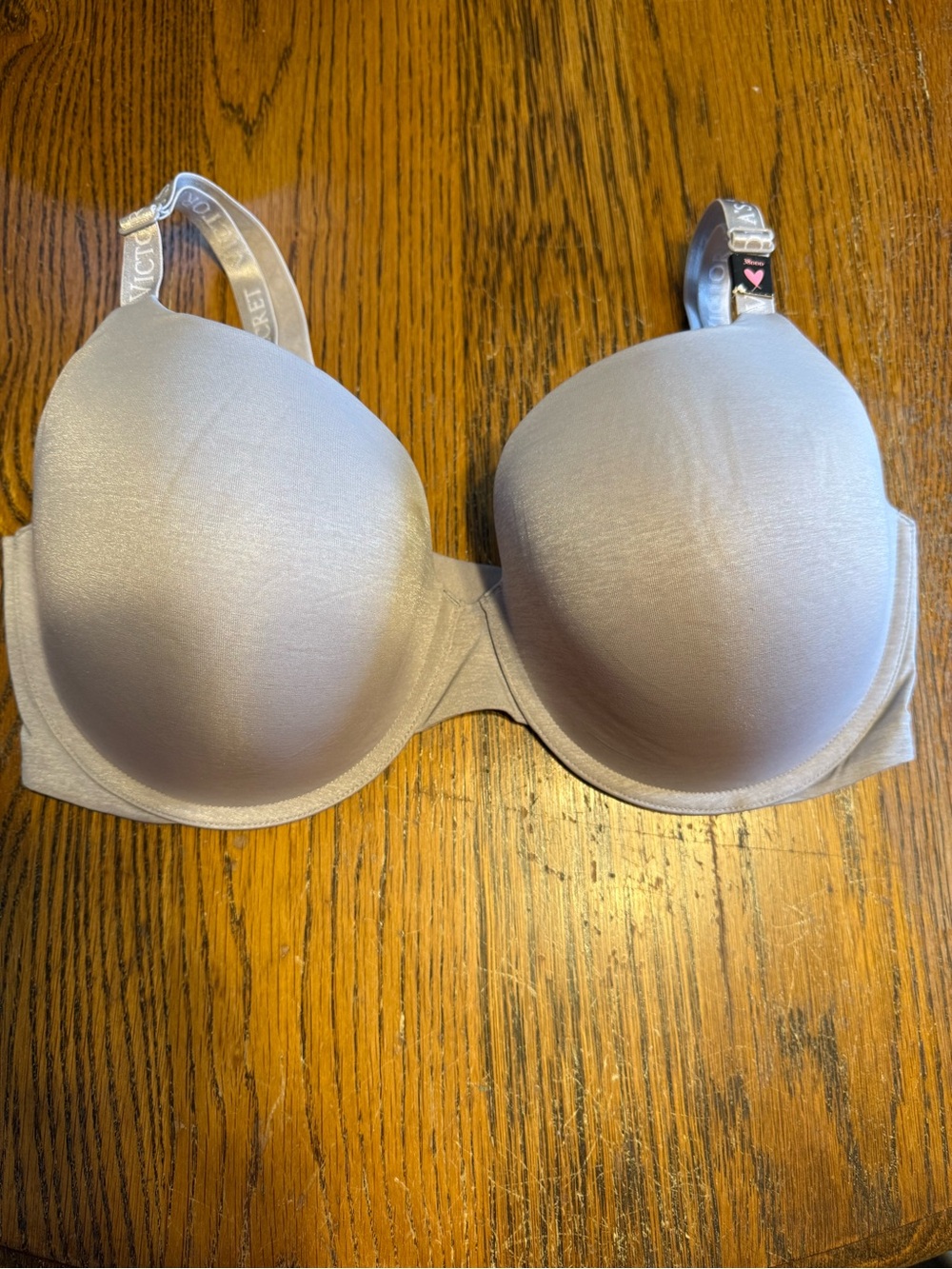 Victoria's Secret Silver/Light Gray Smooth T-Shirt Bra